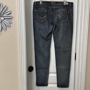 Rollin rock dark blue black gray jeans skinny size 15